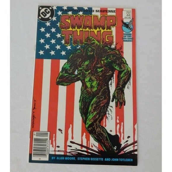 DC Comics Saga of the Swamp Thing Issue #44 1986 Alan Moore Newsstand Variant - Picture 2 of 8